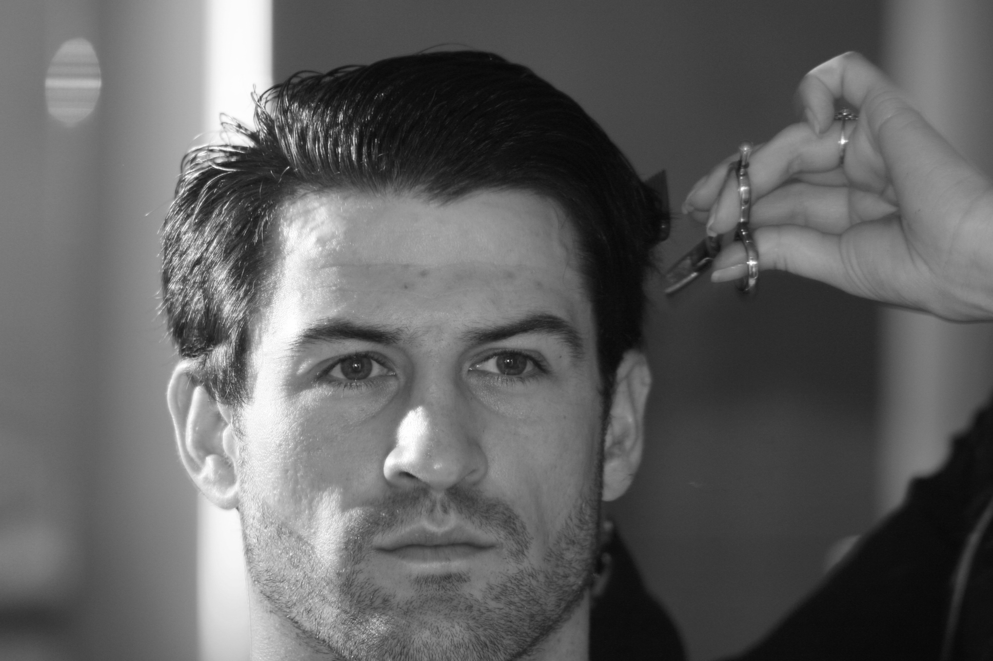 coiffure Noir et blanc